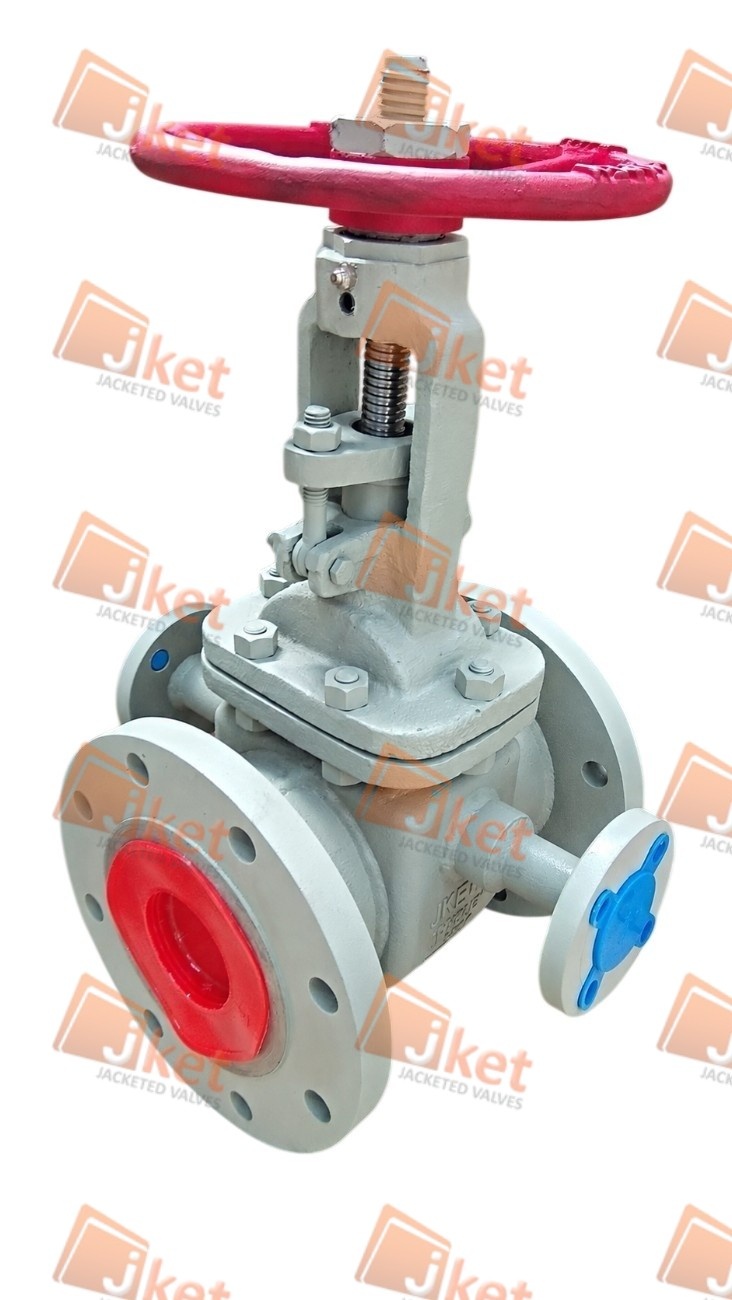 Handwheel operated full jacketed gate valve
