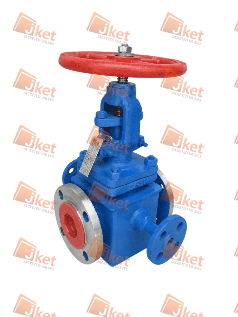 Blue half jacketed globe valve