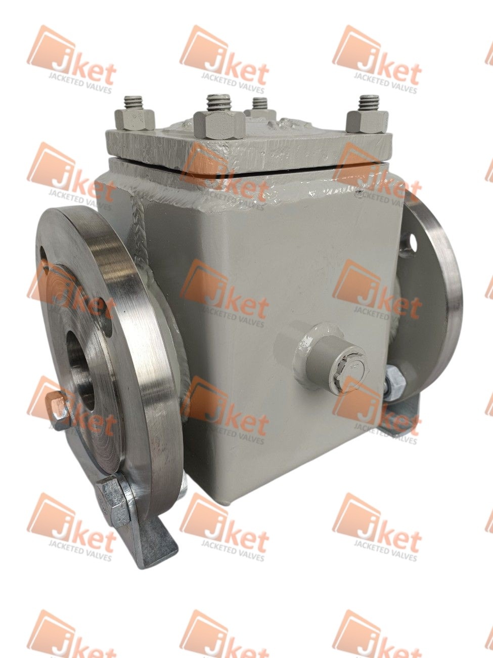 Side view half jacketed swing check valve